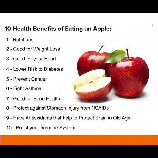 10 Health benefits of Apple