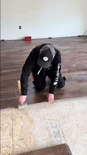 SPC flooring installation is that simple! #spcfooring #vinylflooring #manufacturer #interiordesign