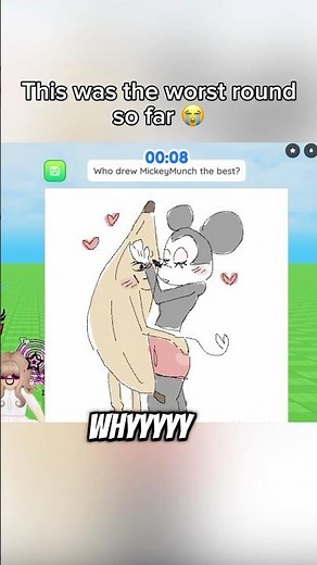 MICKEY plays DRAW ME pt 11 😭✏️ #roblox #funny