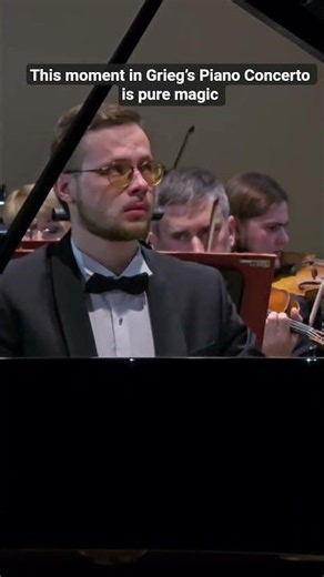 This moment in Grieg’s Piano Concerto is pure magic ✨ #piano #classicalmusic #pianomusic #orchestra