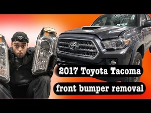 2017 Toyota Tacoma front bumper removal