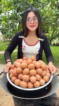 Cooking yummy deep fried egg braised recipe