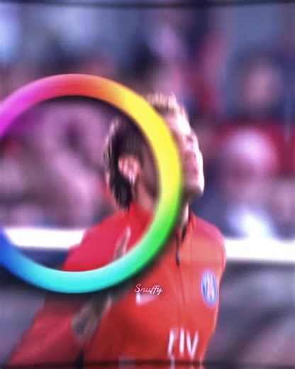 Neymar Football Edit with Color Wheel Effects