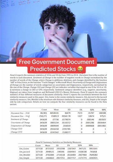 Companies that change/disrupt the language in their SEC filings massively underperform companies that copy-paste their filings year-over-year without changing the language. This signal was in plain sight, and completely overlooked by Wall Street for 20 years until quite recently. #quant #wallstreet #finance #education #research