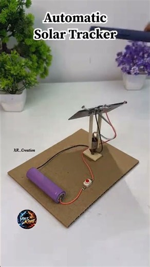 DIY Automatic Solar Tracker ☀️ (Super Easy Project) #shorts #solartracker #diy #science #solar