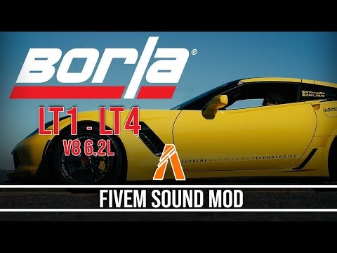 FiveM Sound Mod | Chevrolet Corvette 6.2L LT4 - LT1 with Borla Exhaust (IRL Recordings) Sound Mod!