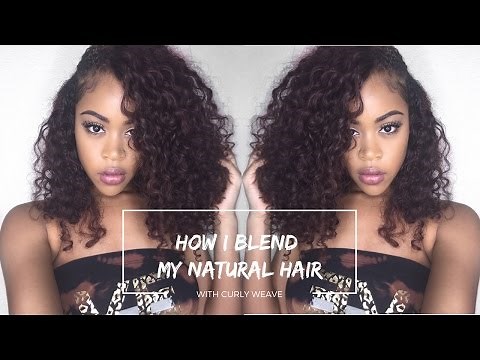 How to Blend Natural Hair with Curly Weave Flawlessly *DETAILED*