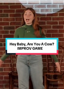181K views · 713 reactions | Hey, Baby, Are You A Cow? | IMPROV GAME #improv #cow #improvbroadway | Zach Atherton | Facebook
