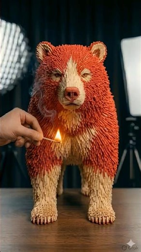 Wait For It… Bear Turns Into Fire 😱🔥