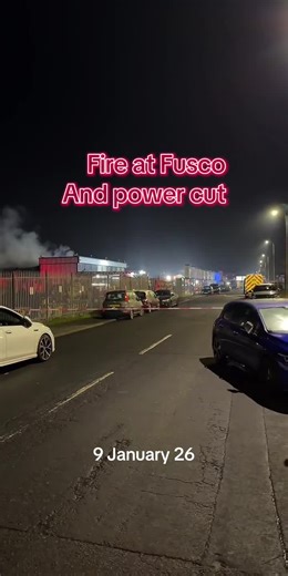 Major Fire and Power Cut at Fusco Vehicle Sales