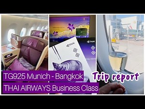 THAI AIRWAYS Business Class Experience | Luxury Journey from Munich to Bangkok | TG925 Review