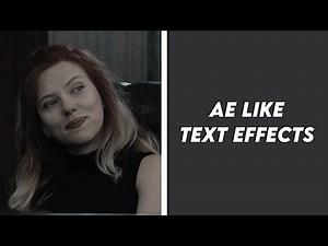 ae like text effects tutorial | video star
