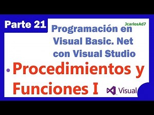 Procedimientos y Funciones I (21-25) Programación en Visual Basic Net con Visual Studio 2013