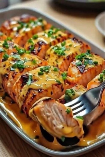 Honey Mustard Glazed Salmon