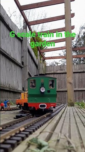 G scale train in the garden