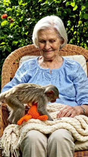 monky enjoy with grandma mp challenge zone #mpchallangzone #shorts