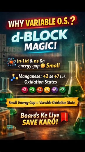 manu on Instagram: "Mn (Z = 25) Electronic Configuration | d-Block Variable Oxidation State #boardexam2026 #cbsechemistry #studyreels #learnchemistry #chemistryshorts"