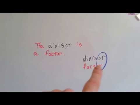 Grade 4 Math Chapter 4, Parts of a Division Equation