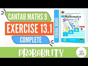CANTAB Publisher Class 9 Maths Chapter 13 Exercise 13.1 || Probability || Class 9 maths chapter 13