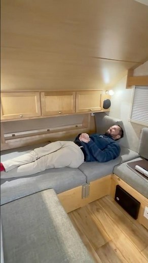How did they fit a shower, toilet, and kitchen in this tiny teardrop camper? ￼