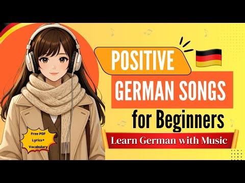 Positive & Gentle German Songs for Beginners (A1–B1) 🇩🇪| 🎧Lyrics + English Translation