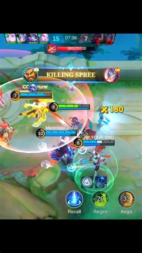Roger Killing SPREE 👿 MLBB #shorts #mlbb #mobilelegends