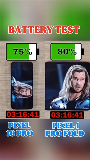 PIXEL 10 PRO VS PIXEL 1 PRO FOLD BATTERY TEST !! ☠️😱
