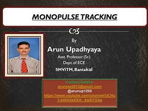 02- MONO-PULSE TRACKING RADAR #TRACKINGRADAR #RADAR #MONOPULSETRACKINGRADAR