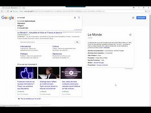 Faire des recherches et accéder à un site à partir de Google Chrome