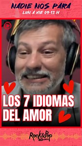 1.6M views · 38K reactions |  El psicólogo Cartaña explicó los 7 idiomas del amor ❤️ #fmrockandpop #rockandpop40años #nosgustaelrock | Rock & Pop | Facebook