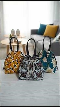 DIY Drawstring Bag Tutorial | Sewing a Functional String Bag | Fabric Handbag