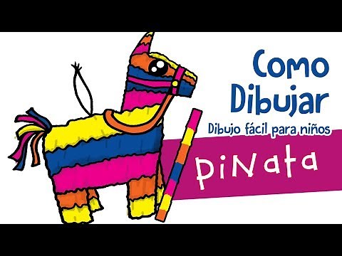 Como dibujar una piñata / How to draw a pinata