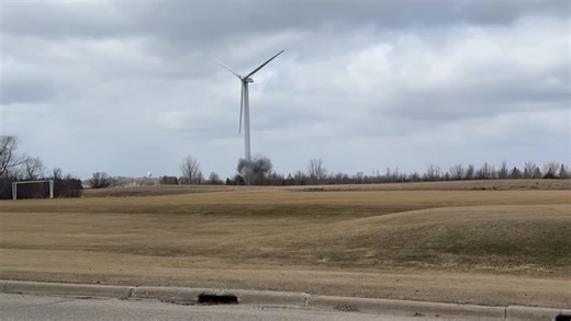 Last Wind Turbine Goes Down