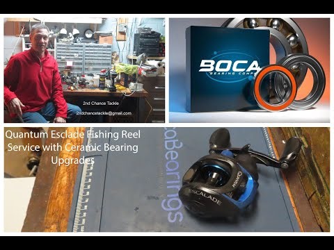 How to Service & Upgrade a Quantum Escalade Baitcasting Reel Boca Bearings Ceramic Upgrade Tutorial