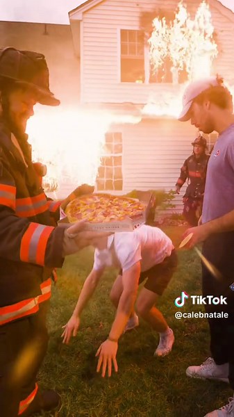 #ad That was a close call, thanks @Domino’s ! Order online to get your free Emergency Pizza! #EmergencyPizza