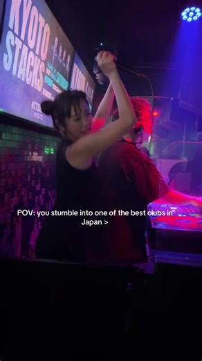 Nightclub: KITSUNE KYOTO 📍 Kyoto, Japan 🇯🇵 I want to be as committed to my job as the host 🥺 #Japan #KyotoNights #Travel #FYP