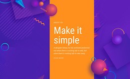 Make it simple - CSS Template by Nicepage
