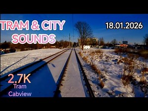 Could You Drive Here? | Calm Tram Ride – Front View, Real Time, Natural Urban Sound