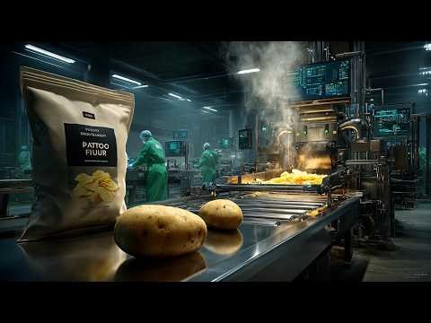 Inside a Modern Factory: Large-Scale Potato Chips Production (Full Process)