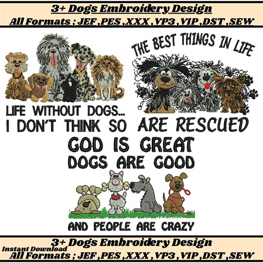 Dog Machine Embroidery Designs Dog Breed Pattern Floral Retriever Embroidery Animal Embroidery Dog Paw Embroidery Pes Files Instant Download - Etsy