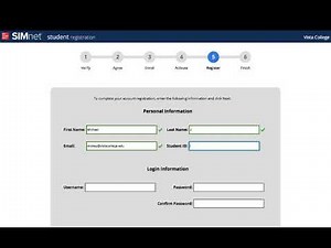 Vista College Student SIMnet Registration