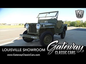 1947 Willys Jeep CJ2, Gateway Classic Cars Louisville #2949 LOU