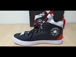 Unisex Converse Chuck Taylor All Star Ultra Leather & Mesh Mid Black & Red