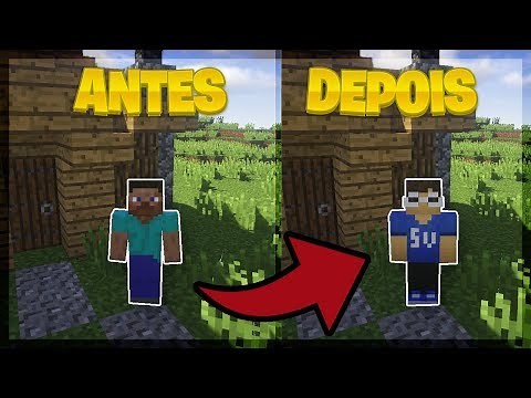 Como colocar SKIN NO MINECRAFT PIRATA EM 2020