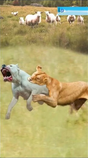 Lion vs Dog | Who Wins the Battle? 🦁🐶🔥#LionVsDog #LionFight #DogFight#AnimalFight #wildlifeshorts