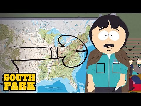 Randy Accidentally Draws This on a Map - SOUTH PARK