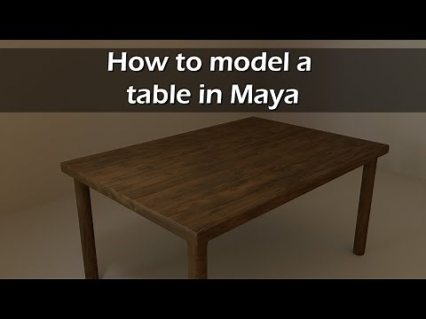 How to model a dinner table in Maya | Intro to Maya 2020