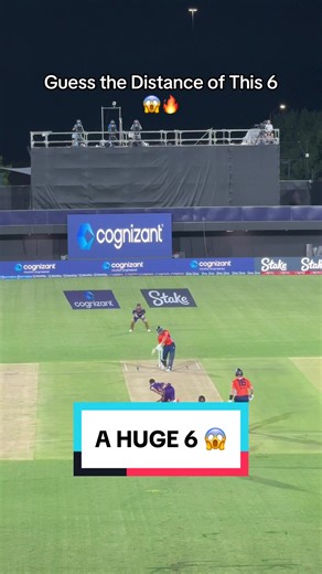 A Huge Six That Went a Long Way in Cricket