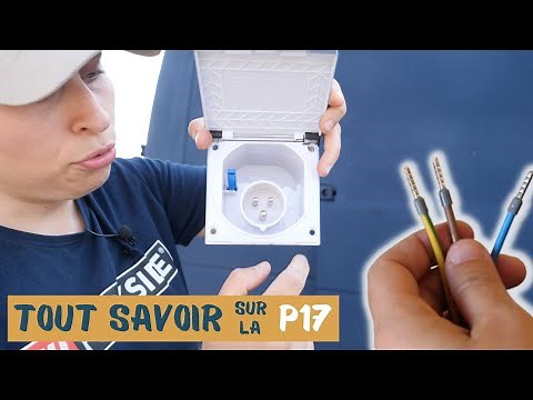 Poser et brancher une PRISE P17 pour avoir du 230V en van (+prise CEE) #fourgonaménagé #électricité