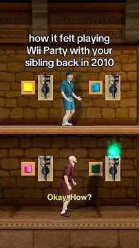 we played this game so much…😂🔥 #comedy #videogames #wii #wiiparty #siblings #nostalgia